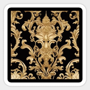 Gold Flourish Sticker